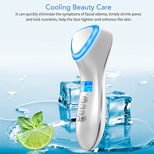 Facial Massager,Hot and Cool Skin Care Device, Portable Handheld Facial Massager,Hot and Cool Skin Care Device, Portable Handheld
